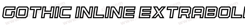 Gothic Inline ExtraBold字体转换